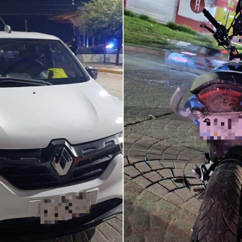 Motociclista lesionado 