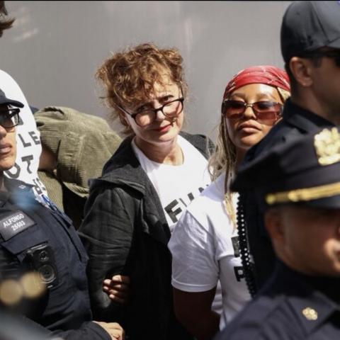 Susan Sarandon y Hannah Einbinder son detenidas tras manifestación contra Netanyahu
