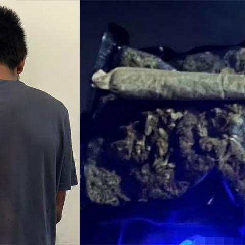 El sospechoso fue interceptado durante un operativo en calles de Loma Bonita