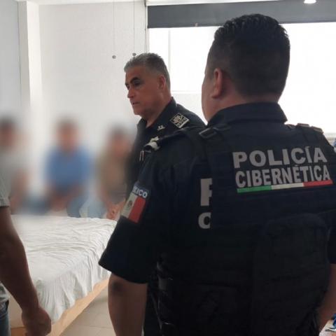 Las víctimas, originarias de Puebla e Hidalgo, permanecían bajo amenazas dentro de una habitación de un hotel
