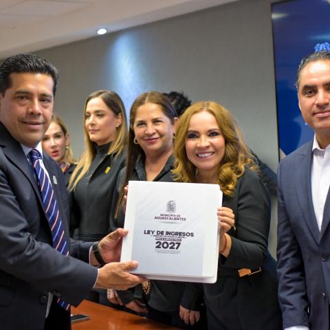 Presenta Leo Montañez proyecto de la Ley de Ingresos 2027 ante el Congreso de Aguascalientes