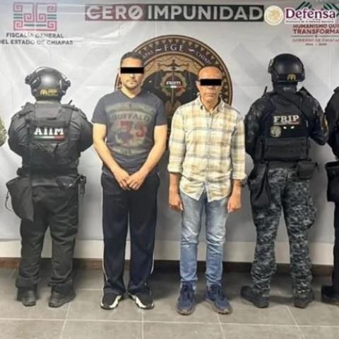 Detenidos en Chiapas