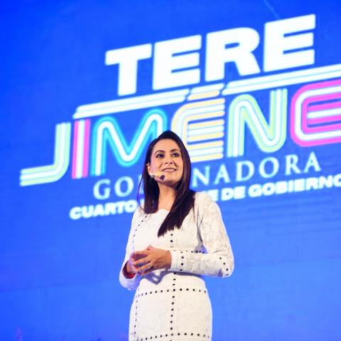"Aguascalientes avanza con rumbo, trabajo y resultados": Tere Jiménez presenta su Cuarto Informe de Gobierno