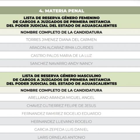 DESIGNACIÓN DE JUEZ PENAL