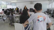 Estudiantes de la Casa del Adolescente
