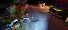 Muere ciclista impactado por una moto