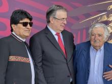 Morales, Ebrard y Mujica 
