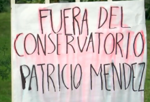 Protestan contra Patricio Méndez Garrido 