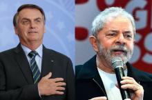 Jair Bolsonaro y Luiz Inácio Lula da Silva