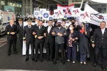 Manifestación Terminal 2 del AICM