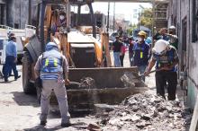 Trabajos en la Colonia México