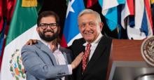 Gabriel Boric y AMLO 