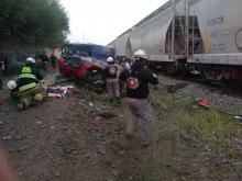 No solo en Aguascalientes no respetan al tren, ahora pasó en Nuevo León 