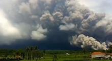 Volcán en Indonesia 