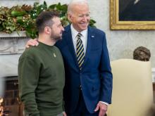 Zelensky con Biden 