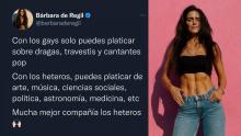 Bárbara de Regil rompe el silencio tras supuesta publicación homofóbica 