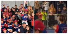 Shakira y Piqué se encontraron en un partido de beisbol de su hijo Milan