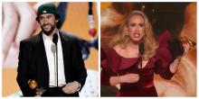 Bad Bunny y Adele entre los ganadores de los premios Grammy