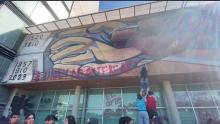 Estudiantes de la FAD realizan pintas a Rectoría de la UNAM