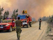 Incendio en Chile 