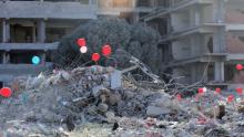 Homenajean a niños y niñas que fallecieron en terremoto en Turquía
