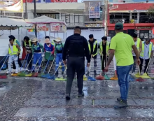 Ponen a quienes cometen faltas administrativas a limpiar la FNSM 