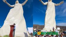 Inauguran Cristo más grande del país en Zacatecas; mide 33 metros