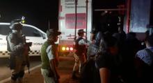 Hallan 209 migrantes abandonados al interior de un tráiler en Veracruz