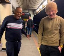 Ed Sheeran cantó con artista urbano en una estación del metro de Nueva York