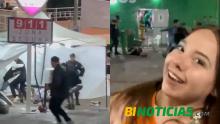 "Nomás viendo"; captan a policía solo como espectador durante riña en la FNSM