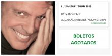Luis Miguel agota boletos para sus conciertos 