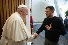 Presidente de Ucrania se reúne con el papa Francisco 