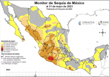 Disminuye sequía en Aguascalientes, tras leves lluvias al norte del estado