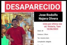 Reportan la desaparición de un joven estadounidense en Tamaulipas