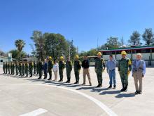 Entregan a la SEDENA equipo para combatir incendios forestales. 