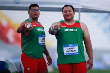 Uziel Muñoz y Jairo Morán logran medalla de oro y plata en lanzamiento de bala