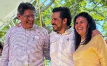 Zoé Robledo, Manuela Obrador y Carlos Morales 