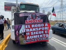 Aguascalientes se integra a la manifestación nacional de transportistas