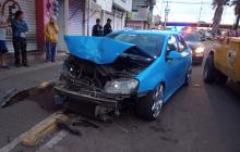 No hubo personas lesionadas en el accidente ocurrido en el Fracc Morelos