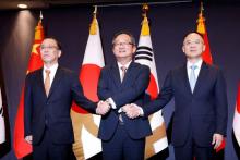 Corea del Sur, Japón y China buscan reanudar cumbres trilaterales