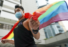 Activista Jimmy Sham declara en la Corte Final de Apelaciones de Hong Kong