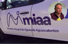 Luis Armando Salazar Mora y vehículo utilitario de MIAA