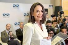 María Corina Machado vencedora de las primarias opositoras en Venezuela para 2024