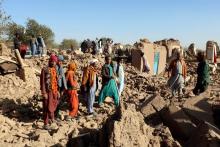 Deja terremoto más de mil muertos y 2 mil 400 heridos en Afganistán