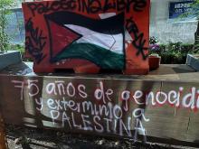 Embajada de Israel en México denuncia daños durante manifestación a favor de Palestina