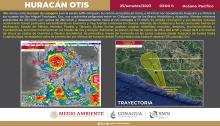 Otis se degrada a huracán de categoría 4