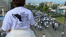 Manifestación de trabajadores del PJF