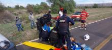 motociclista herida