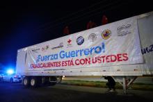 Salen tráileres rumbo a Guerrero con ayuda de los aguascalentenses