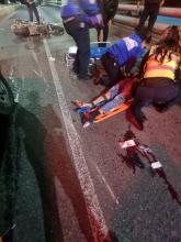 motociclista herido